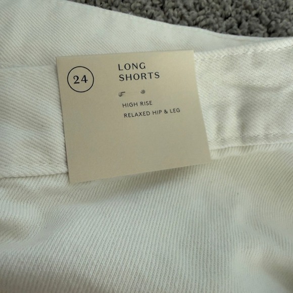 Universal Thread Mens High Rise Long Shorts Cream Plus Size 24 Denim Casual NWOT - Picture 10 of 11